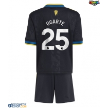 Otroški Nogometni dresi Manchester United Manuel Ugarte #25 Tretji 2025-26 Kratek Rokav (+ Kratke hlače)